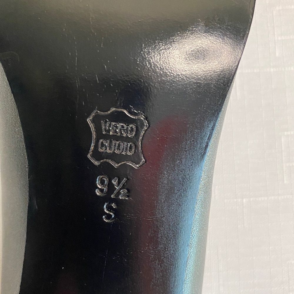 VANELi Pewter colored Square Toe Pump dress shoe size 9.5 - Picture 6 of 12
